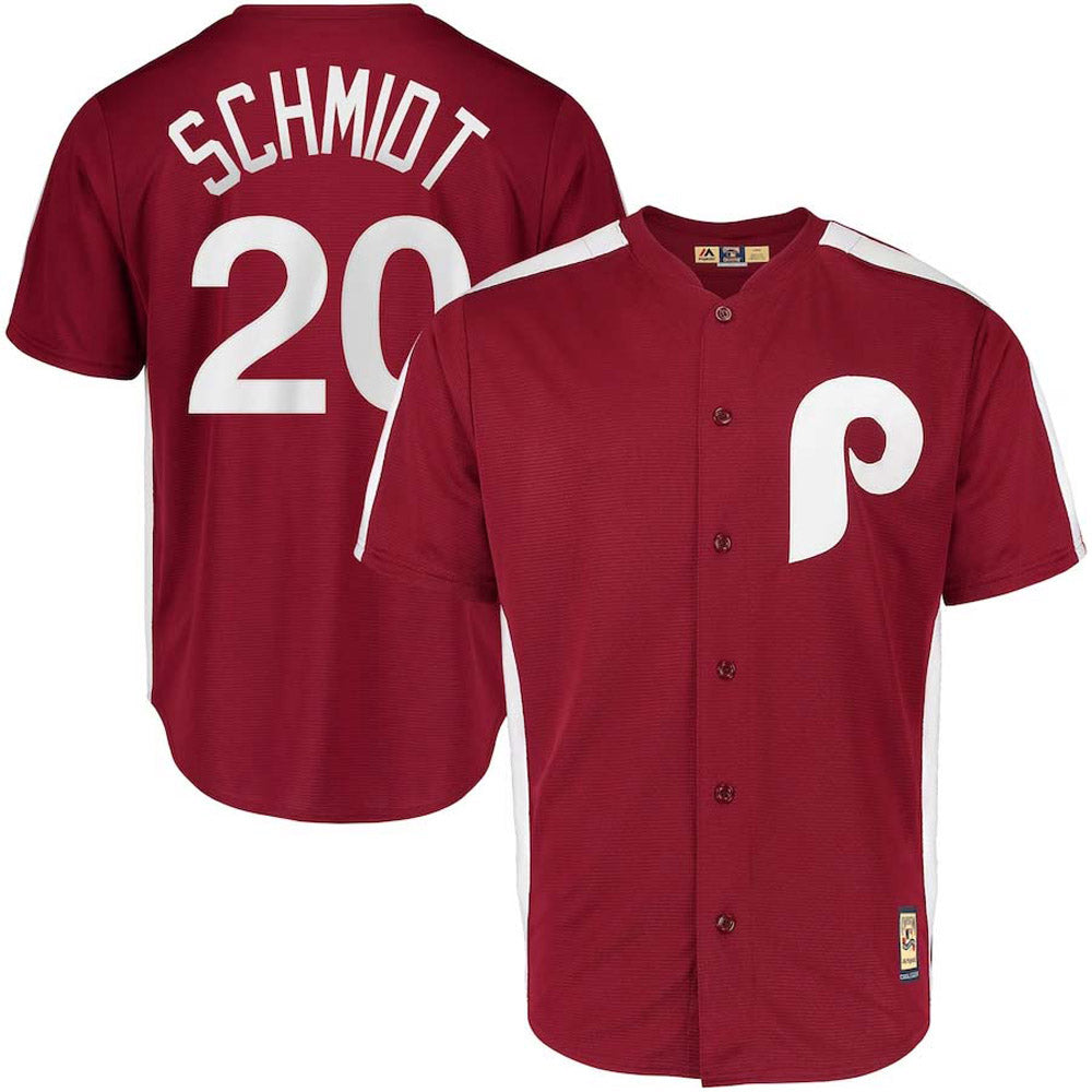 Men's Philadelphia Phillies Mike Schmidt Cooperstown Collection Jersey - Red