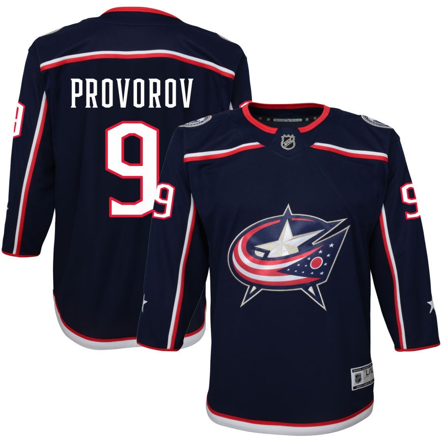 Ivan Provorov Columbus Blue Jackets Youth Home Premier Jersey - Navy