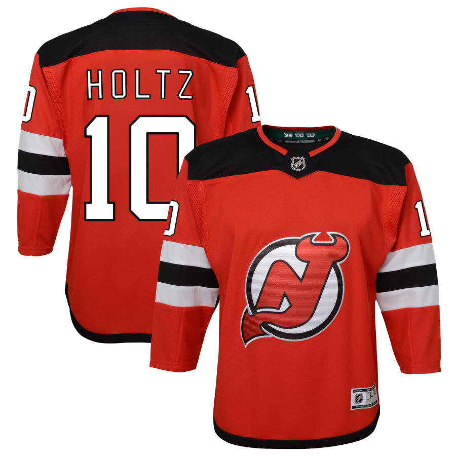 Alexander Holtz New Jersey Devils Youth Home Premier Jersey - Red