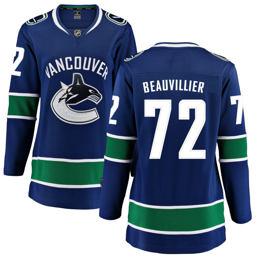 Anthony Beauvillier Vancouver Canucks Fanatics Branded Women's Home Breakaway Jersey - Blue