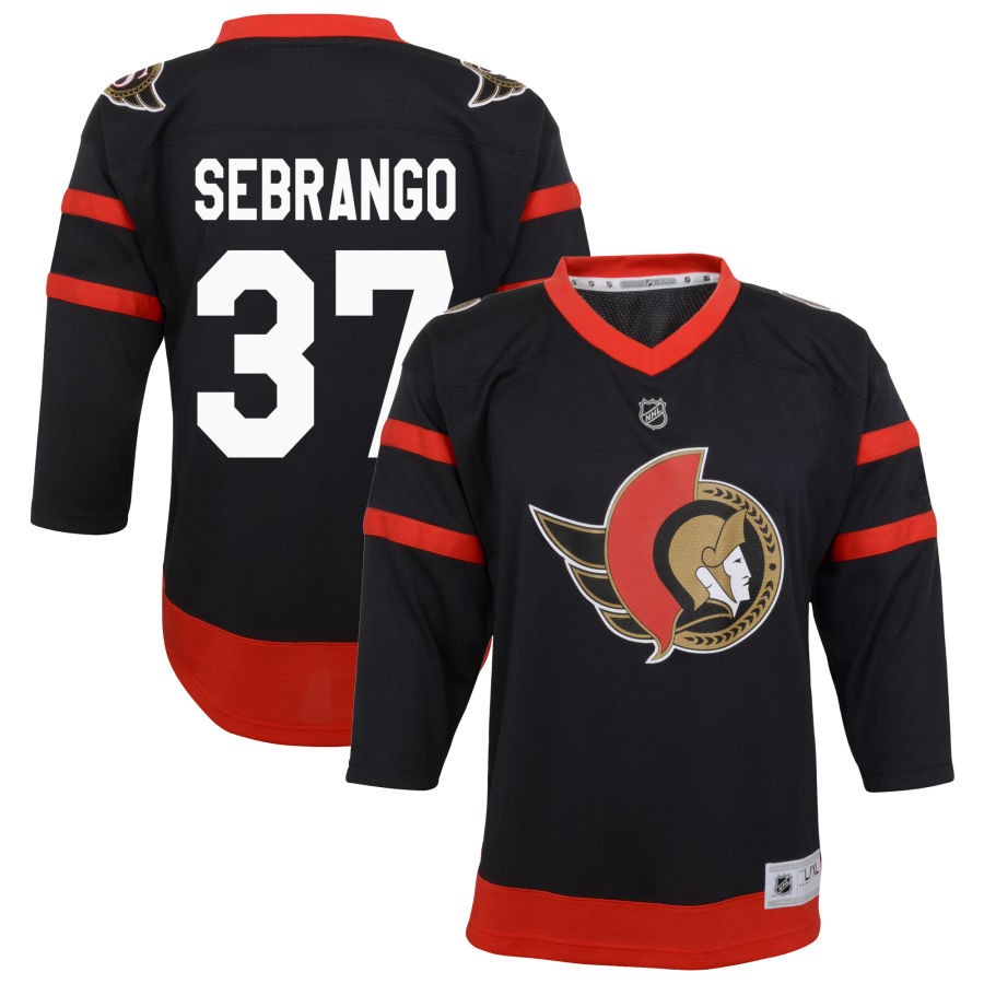 Donovan Sebrango Ottawa Senators Youth Home Replica Jersey - Black