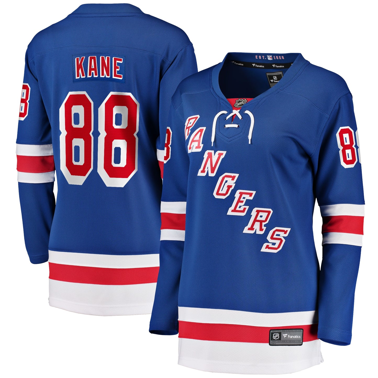 Patrick Kane New York Rangers Fanatics Branded Women's Home Breakaway Jersey - Blue