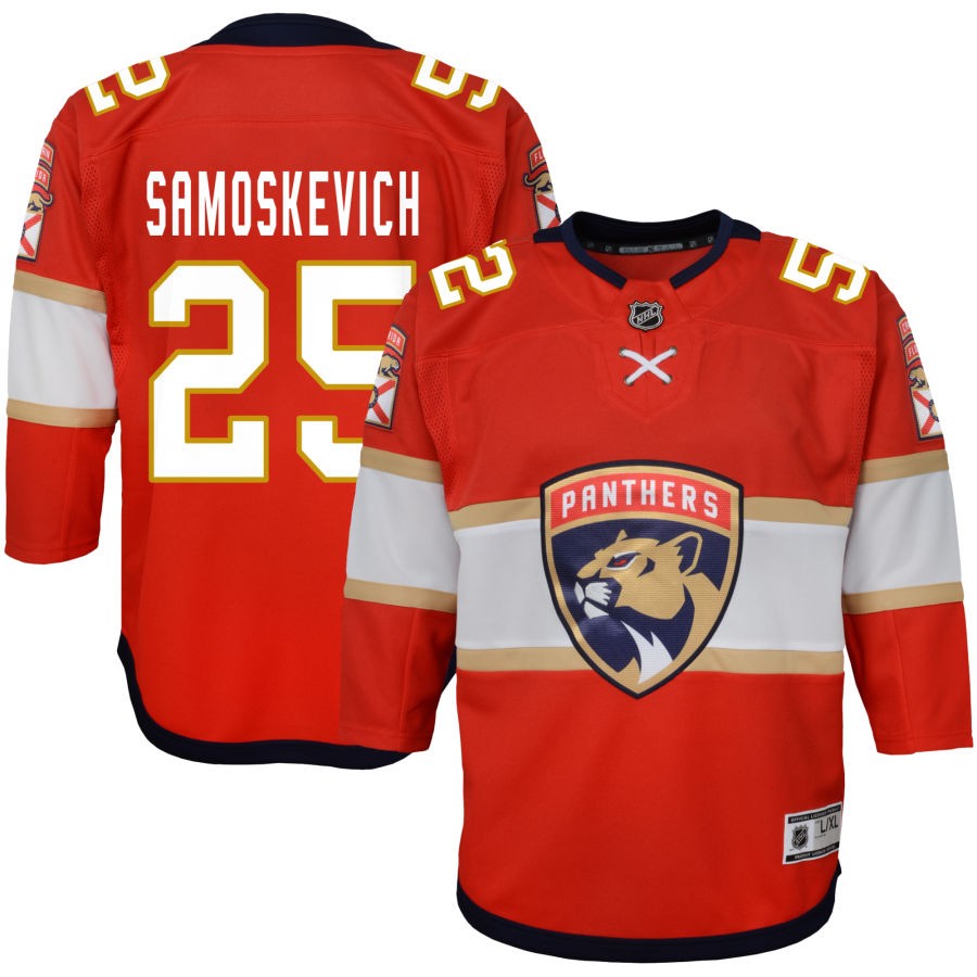 Mackie Samoskevich Florida Panthers Youth Home Premier Jersey - Red