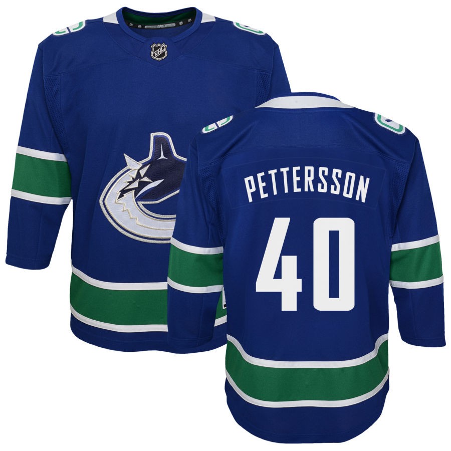 Elias Pettersson Vancouver Canucks Youth Premier Jersey - Blue