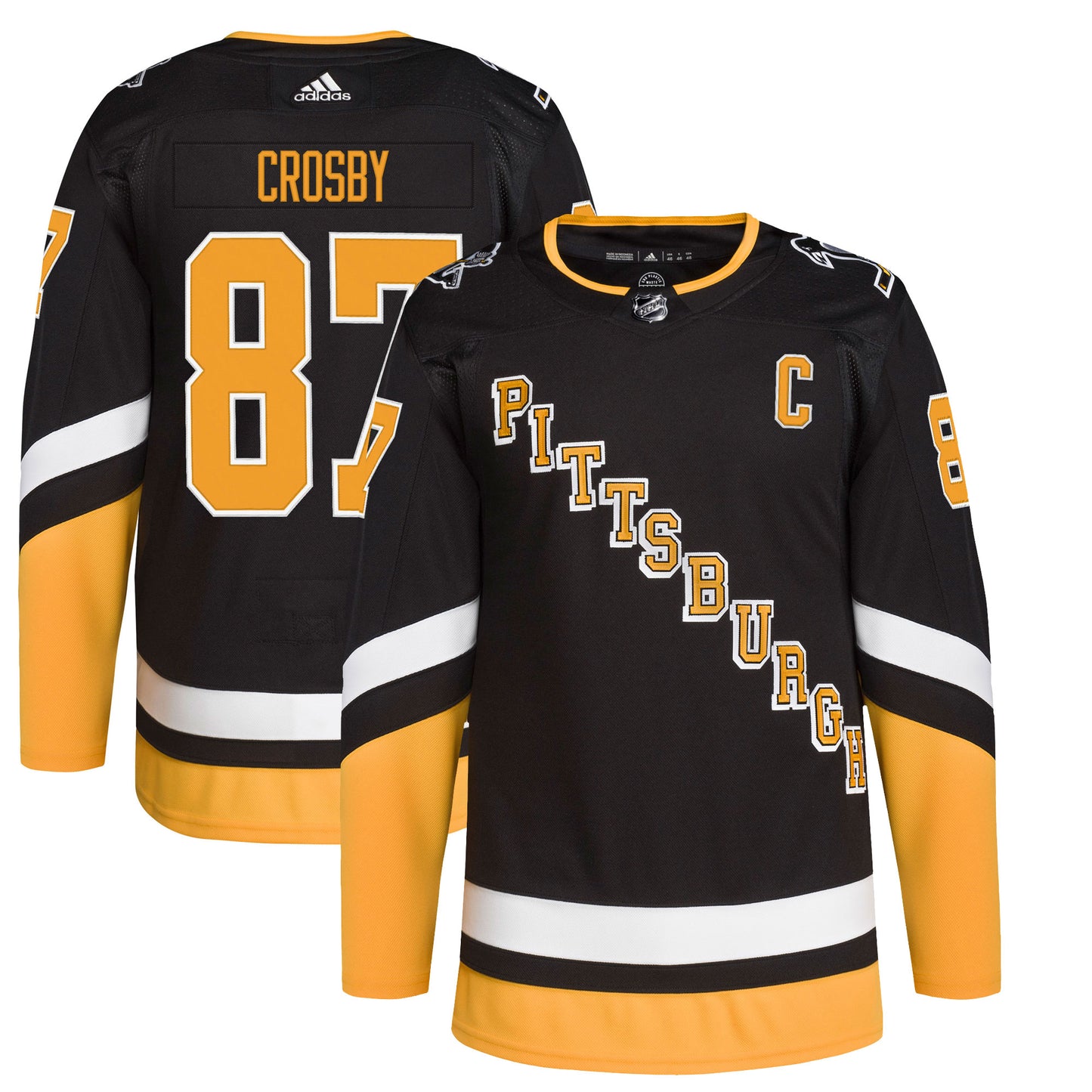 Sidney Crosby Pittsburgh Penguins adidas 2021/22 Alternate Primegreen Authentic Pro Player Jersey - Black