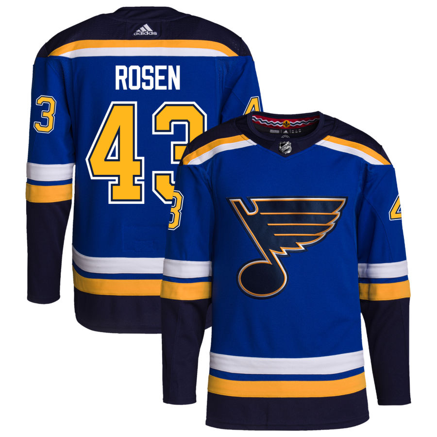 Calle Rosen St. Louis Blues adidas Home Authentic Pro Jersey - Royal