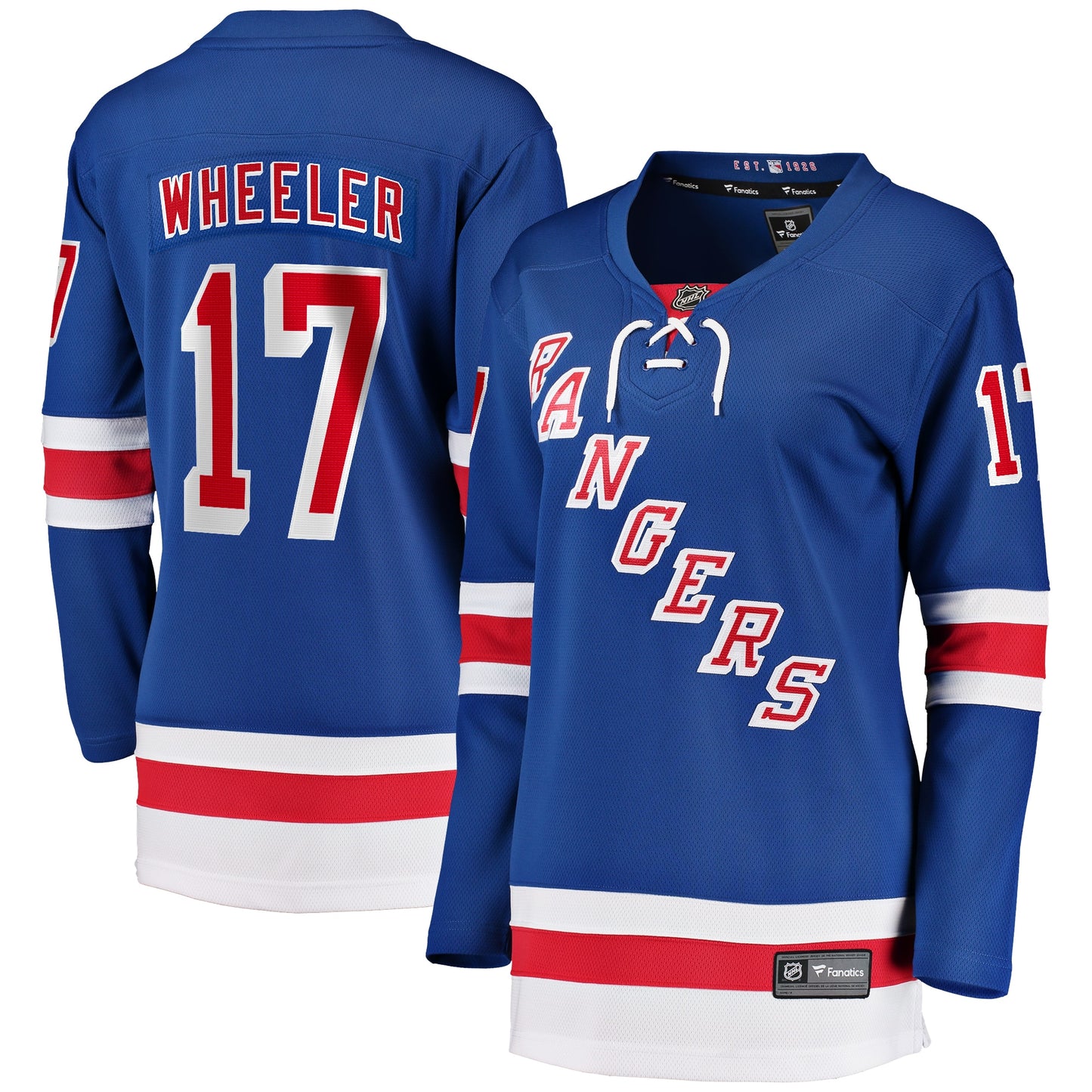 Blake Wheeler New York Rangers Fanatics Branded Women's Home Breakaway Player Jersey - Blue
