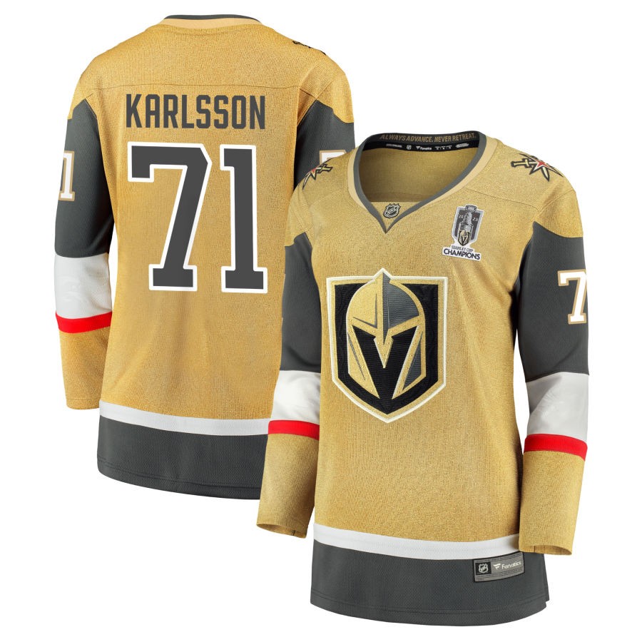 William Karlsson  Vegas Golden Knights Fanatics Branded Women's 2023 Stanley Cup Champions Home Breakaway Jersey - Gold