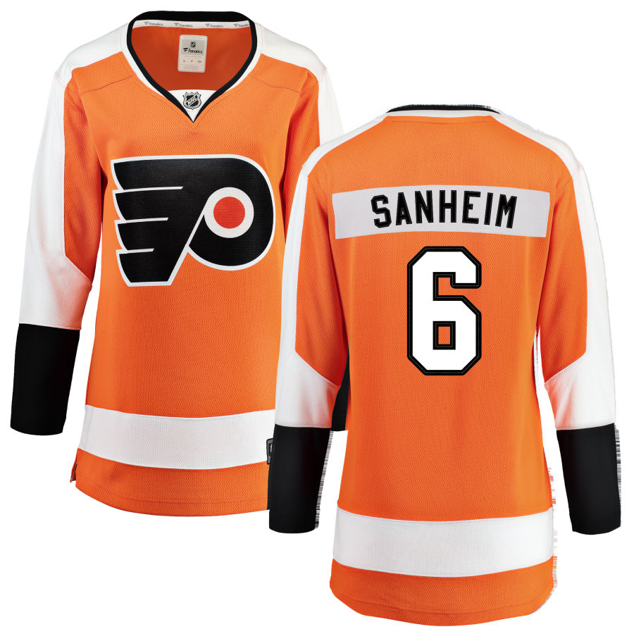 Travis Sanheim Philadelphia Flyers Fanatics Branded Women's Home Breakaway Jersey - Orange