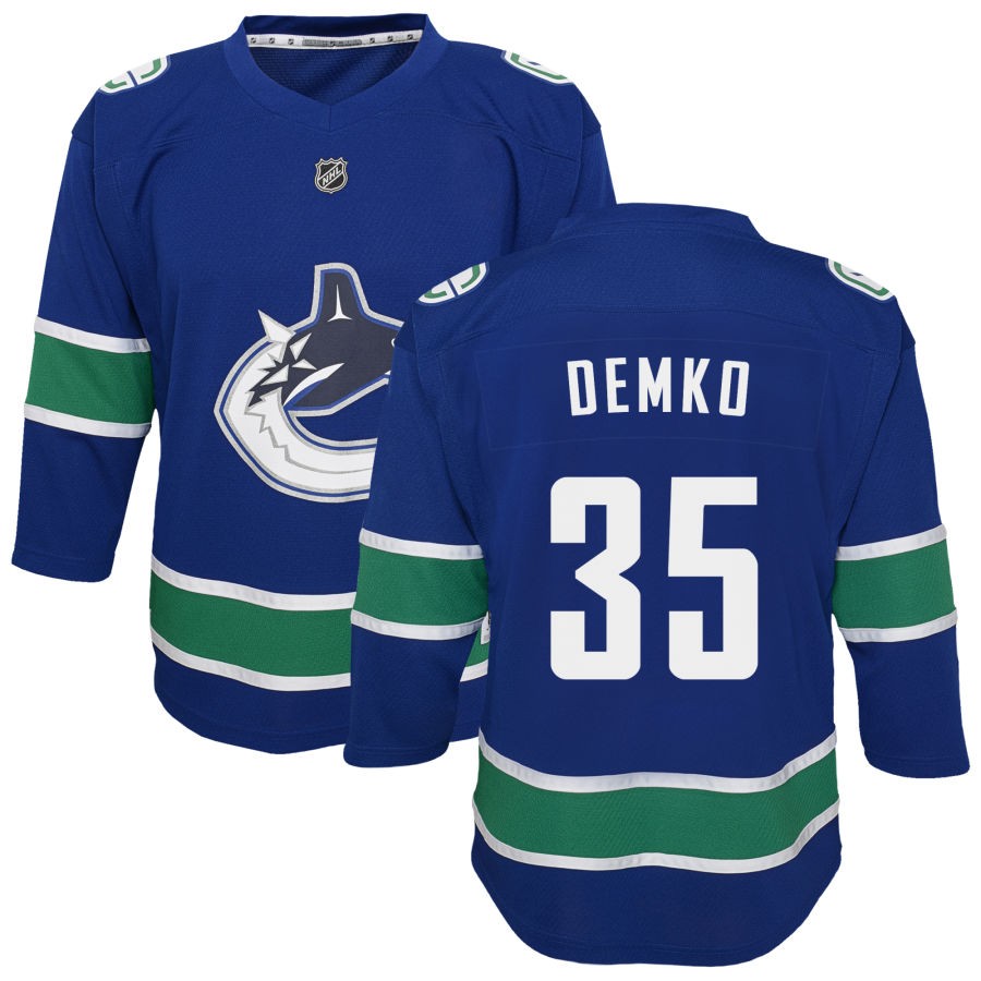 Thatcher Demko Vancouver Canucks Youth Replica Jersey - Blue