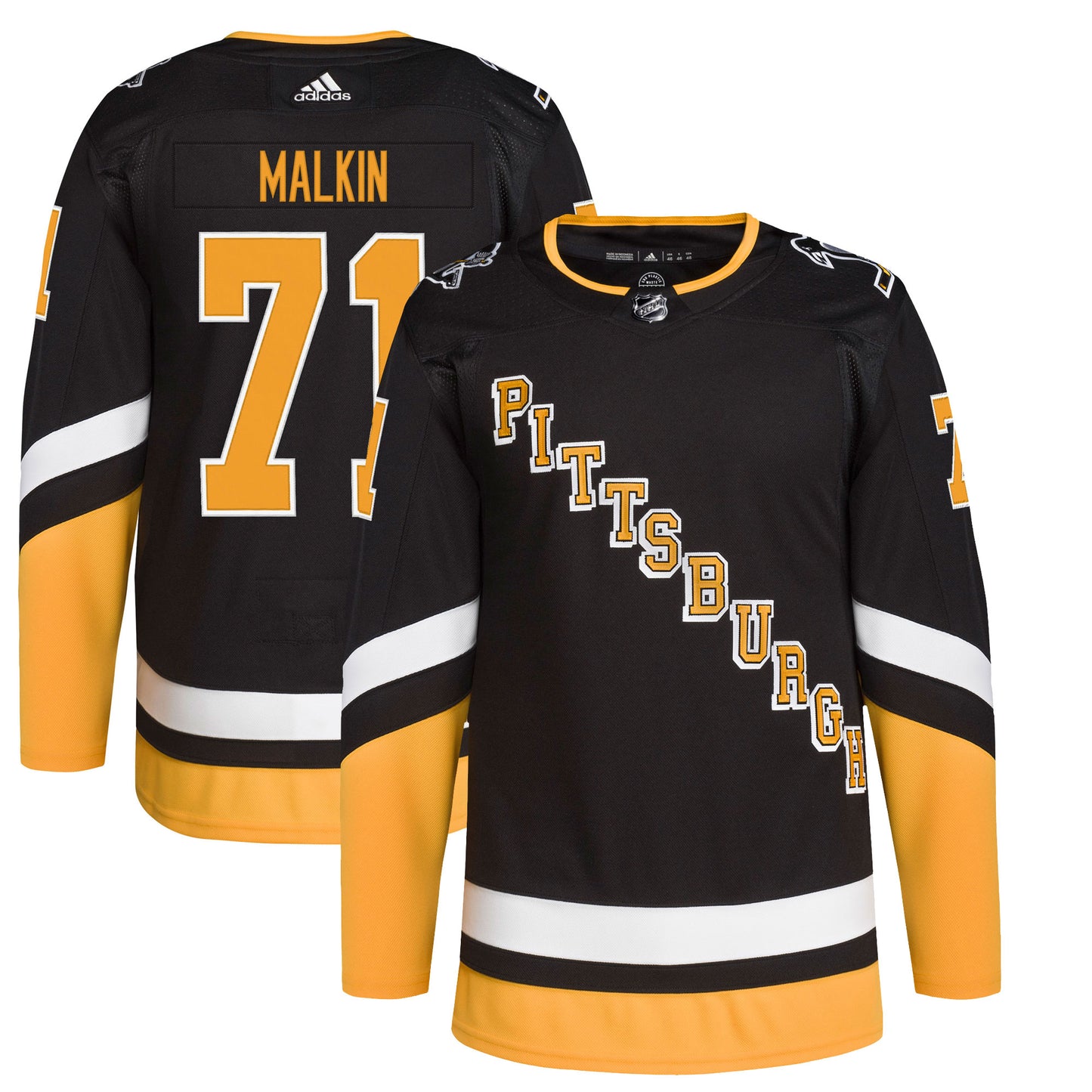 Evgeni Malkin Pittsburgh Penguins adidas 2021/22 Alternate Primegreen Authentic Pro Player Jersey - Black