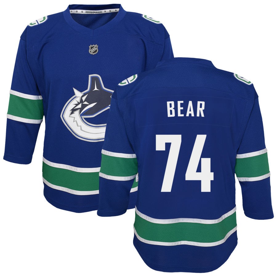 Ethan Bear Vancouver Canucks Youth Replica Jersey - Blue