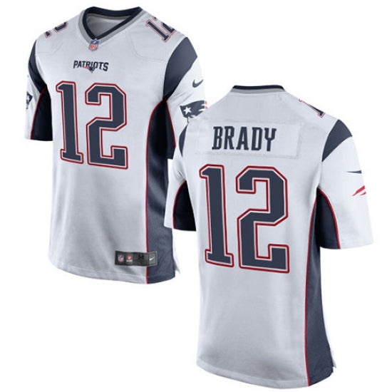 Men's New England Patriots Tom Brady Game Jersey White