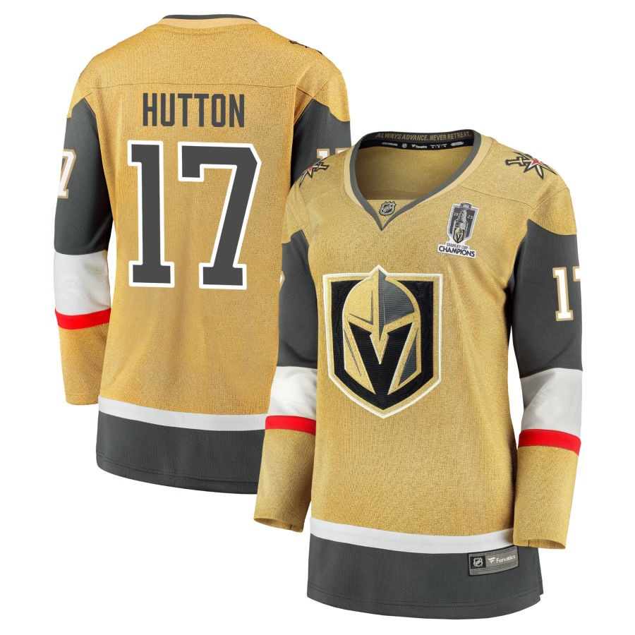Ben Hutton  Vegas Golden Knights Fanatics Branded Women's 2023 Stanley Cup Champions Home Breakaway Jersey - Gold