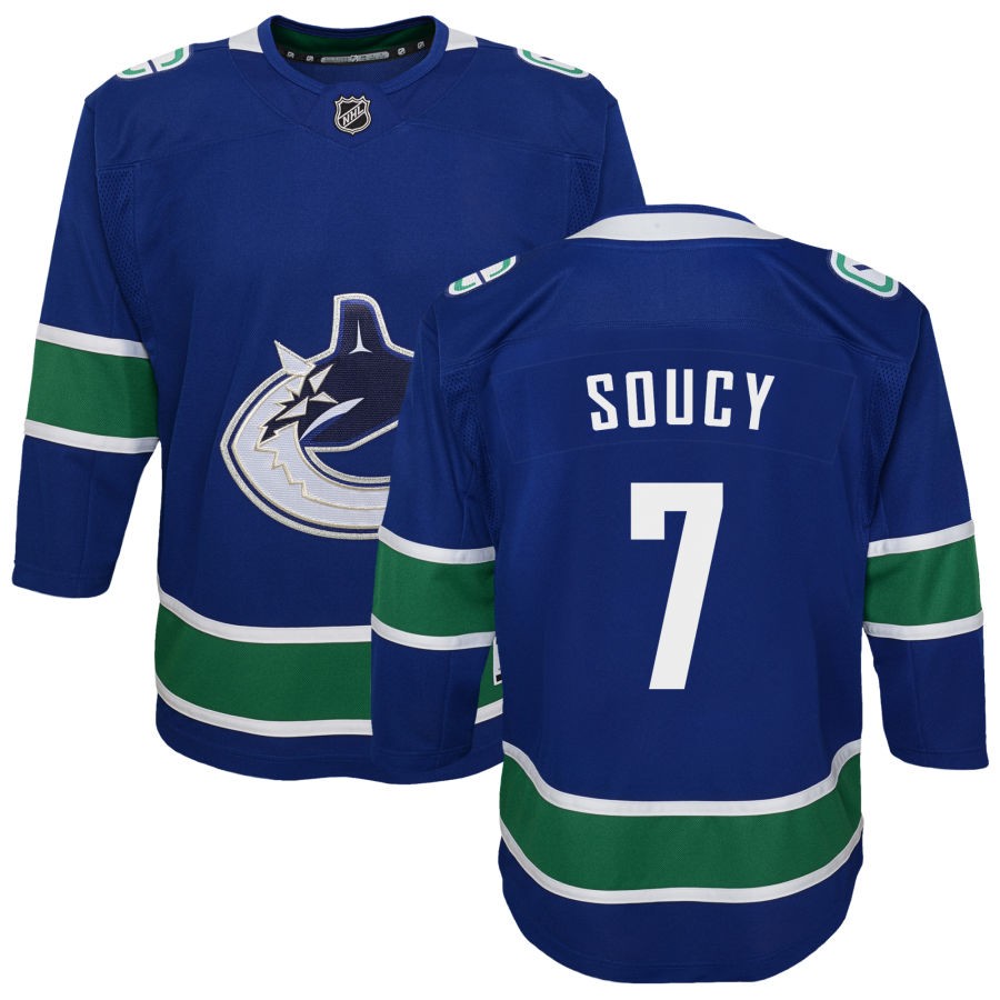 Carson Soucy Vancouver Canucks Youth Premier Jersey - Blue