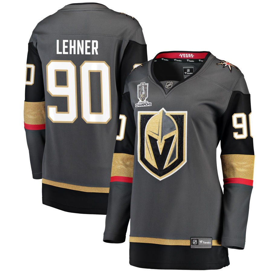 Robin Lehner  Vegas Golden Knights Fanatics Branded Women's 2023 Stanley Cup Champions Alternate Breakaway Jersey - Black
