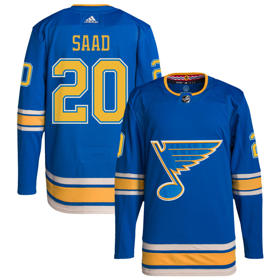 Brandon Saad St. Louis Blues adidas Alternate Authentic Pro Jersey - Blue