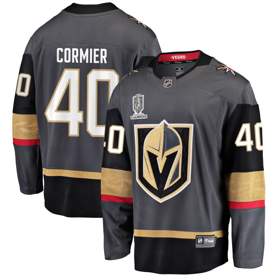 Lukas Cormier  Vegas Golden Knights Fanatics Branded 2023 Stanley Cup Champions Alternate Breakaway Jersey - Black