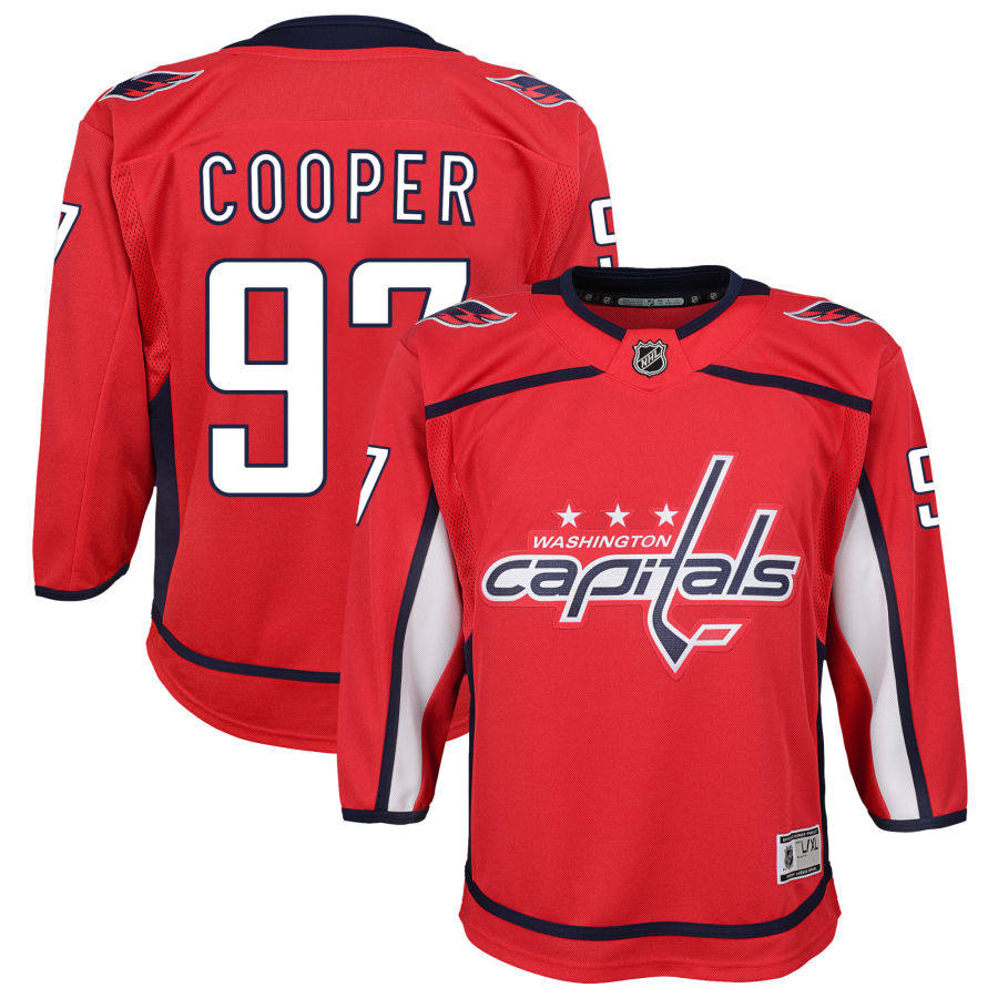 Reid Cooper Washington Capitals Youth Home Premier Jersey - Red