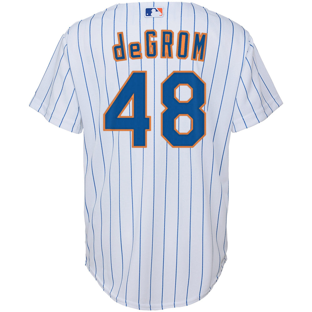 Youth New York Mets Jacob deGrom Home Player Jersey - White